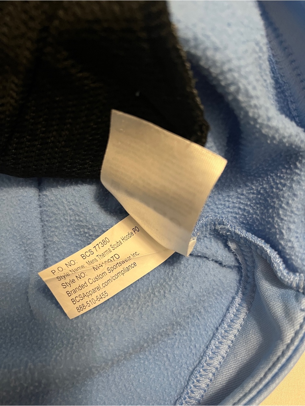 Nike Jordan UNC Tar Heels Therma-FIT Hoodie Men’s Medium Blue Pullover - Picture 6 of 7